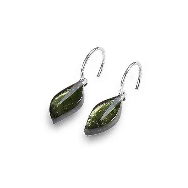 Moss Assorted Leaf Creole Earrings | The Jewellery Stop