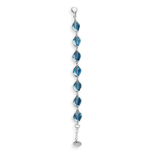 Blue Assorted Leaf bracelet | The Jewellery Stop