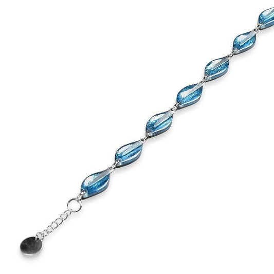 Blue Assorted Leaf bracelet | The Jewellery Stop