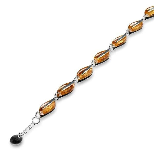 Chocolate Assorted Leaf bracelet | The Jewellery Stop