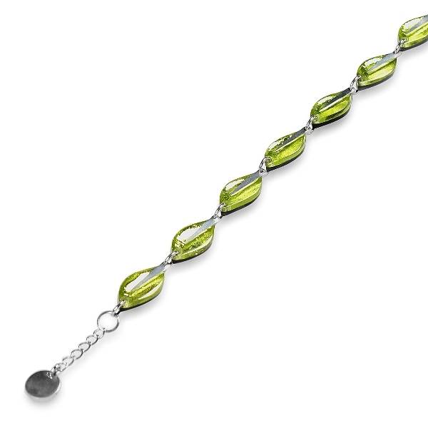 Lime Assorted Leaf bracelet