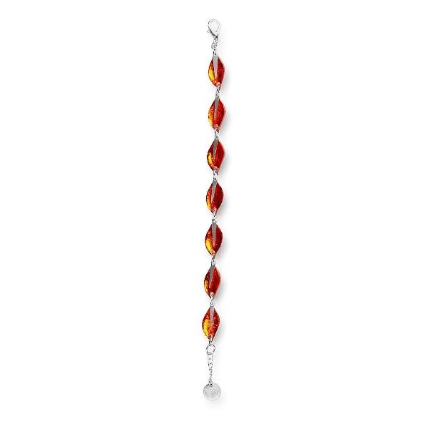 Orange Assorted Leaf bracelet | The Jewellery Stop