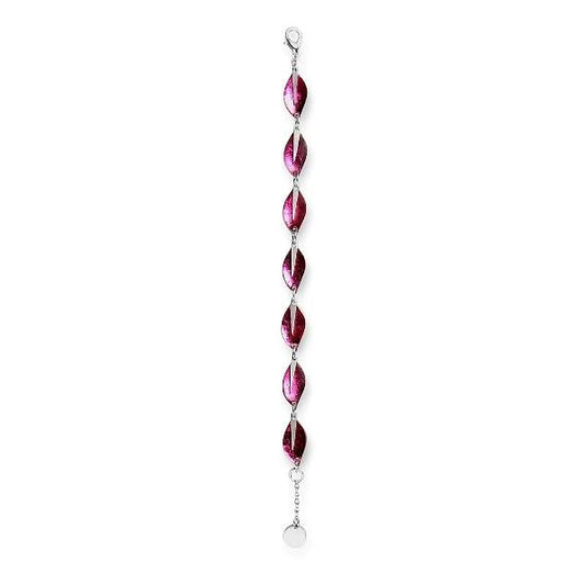 Pink Assorted Leaf bracelet | The Jewellery Stop