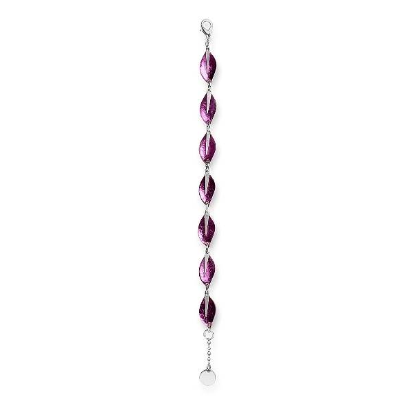 Purple Assorted Leaf bracelet | The Jewellery Stop