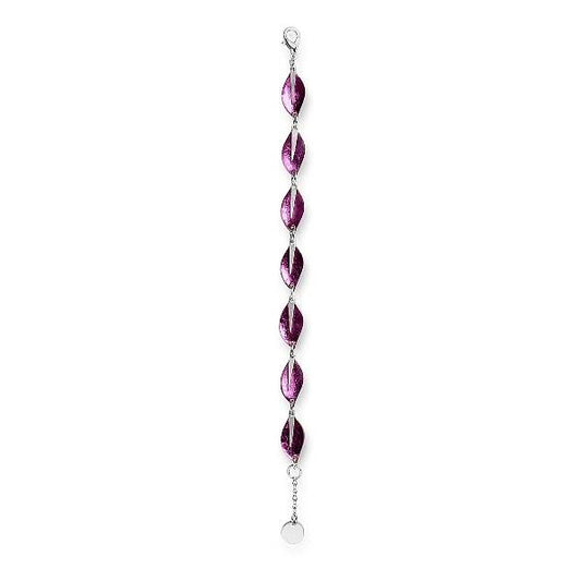 Purple Assorted Leaf bracelet | The Jewellery Stop