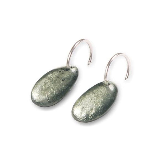 Moss Antique Pebble Creole Earrings | The Jewellery Stop