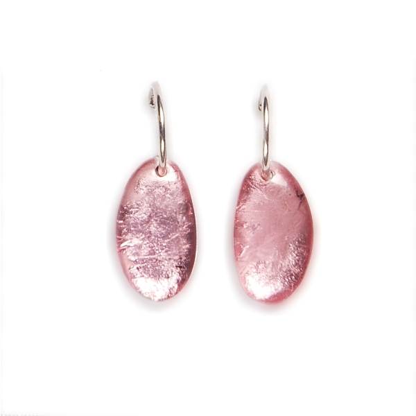 Rose Antique Pebble Creole Earrings | The Jewellery Stop