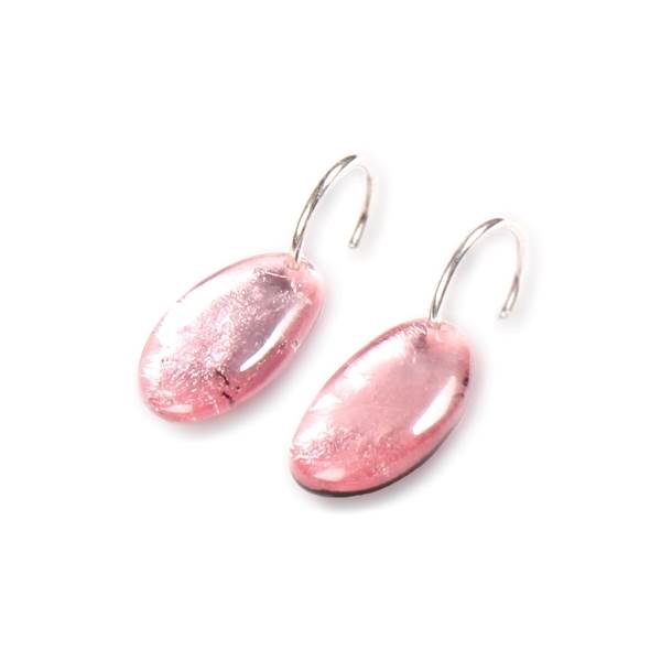 Rose Antique Pebble Creole Earrings | The Jewellery Stop