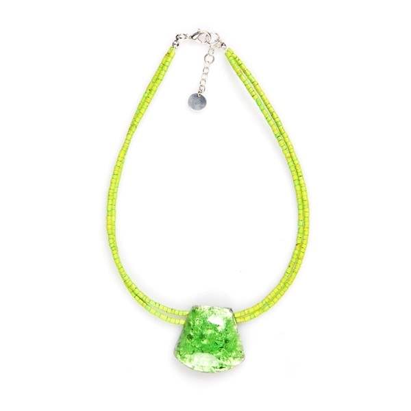 Lime Cleopatra Pendant on Coco