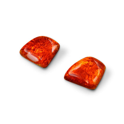 Orange Cleopatra Stud Earrings | The Jewellery Stop