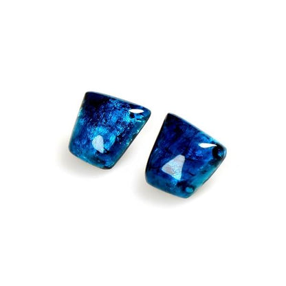 Blue Cleopatra Clip Earrings | The Jewellery Stop