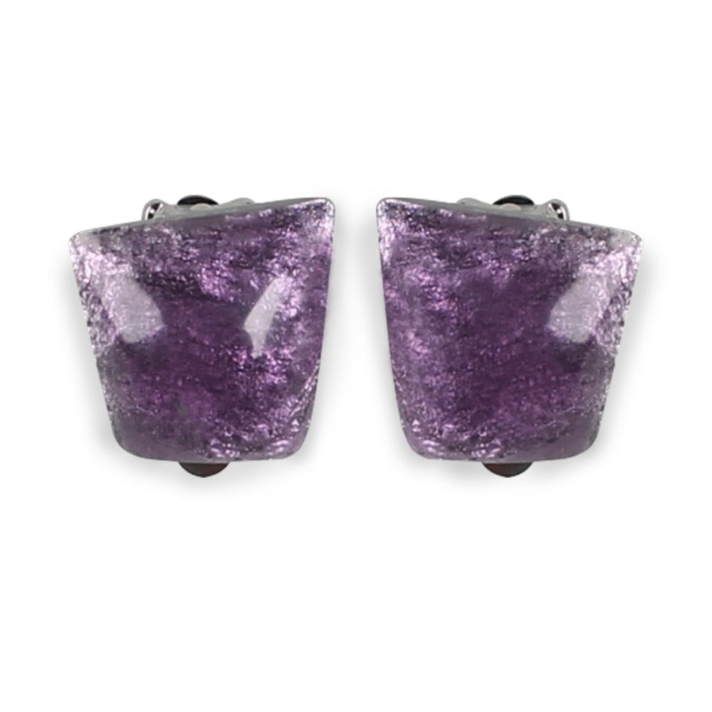 Purple Cleopatra Clip Earrings | The Jewellery Stop