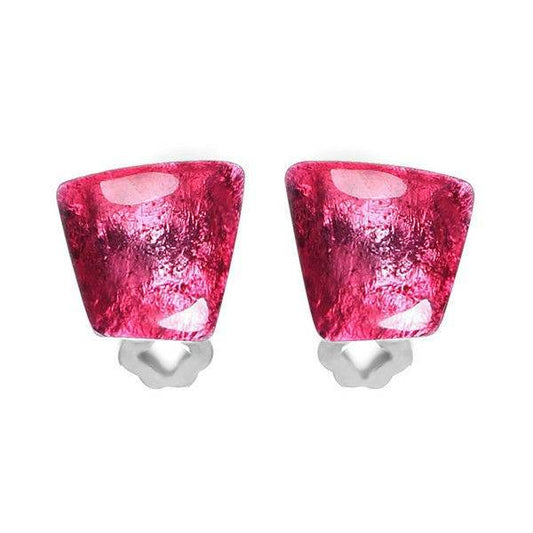 Raspberry Cleopatra Clip Earrings | The Jewellery Stop