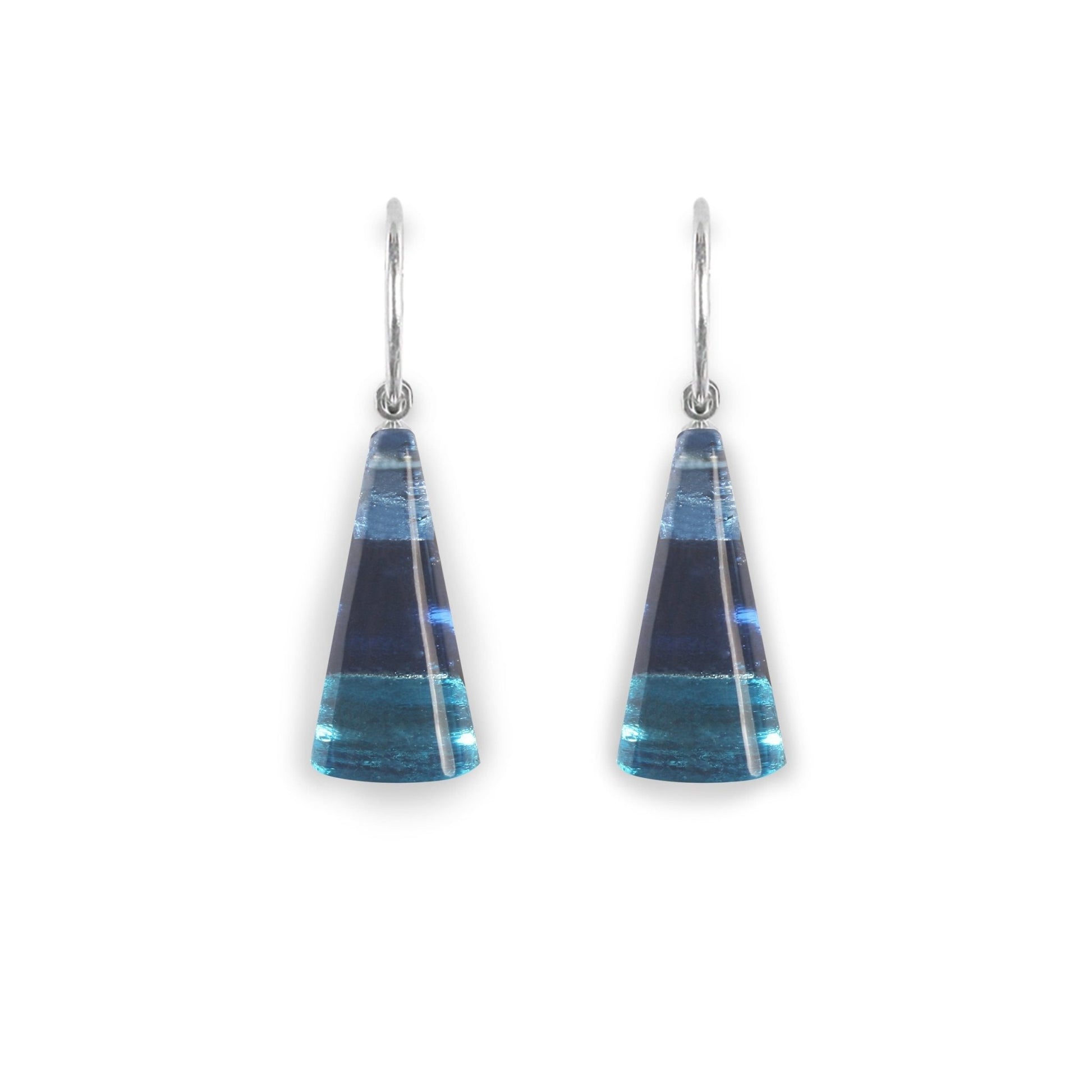 Ocean Deco Triangle Creole Earrings | The Jewellery Stop