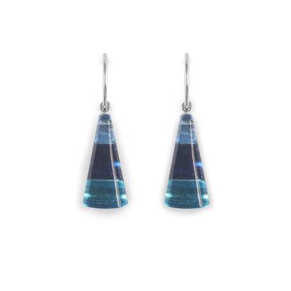 Ocean Deco Triangle Creole Earrings | The Jewellery Stop