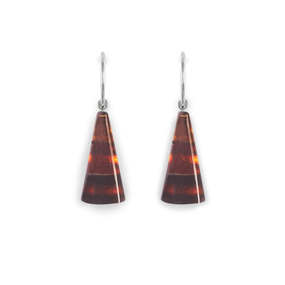 Pumpkin Deco Triangle Creole Earrings | The Jewellery Stop