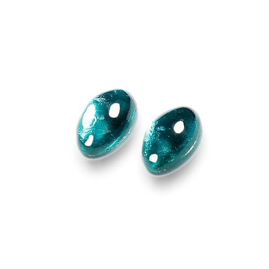 Peacock Classic Ovals Rounded Stud Earrings | The Jewellery Stop
