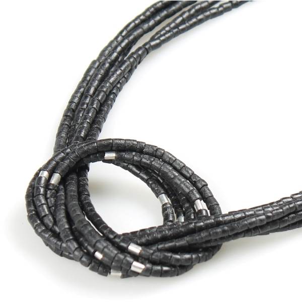 Charcoal Coco Knot Necklace