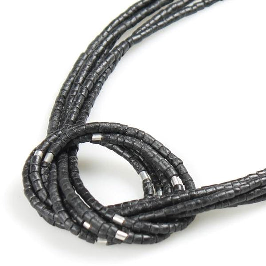 Charcoal Coco Knot Necklace | The Jewellery Stop