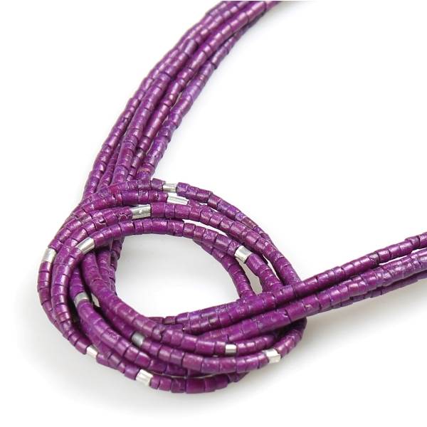 Purple Coco Knot Necklace