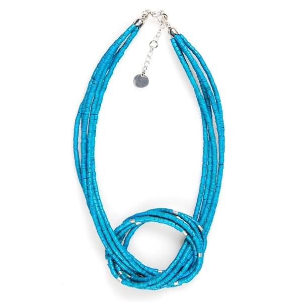 Turquoise Coco Knot Necklace