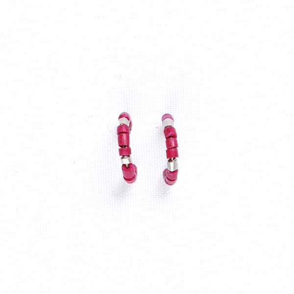 Pink Coco Knot Creole Earrings | The Jewellery Stop