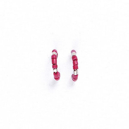 Pink Coco Knot Creole Earrings | The Jewellery Stop