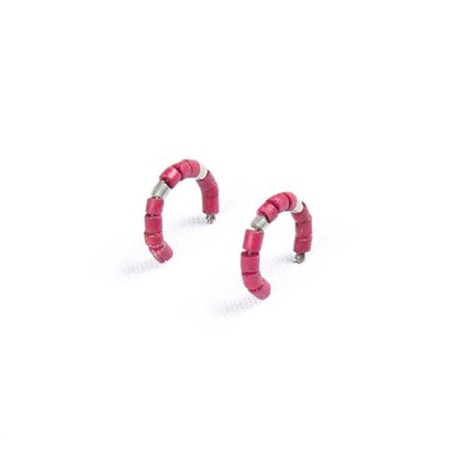 Pink Coco Knot Creole Earrings