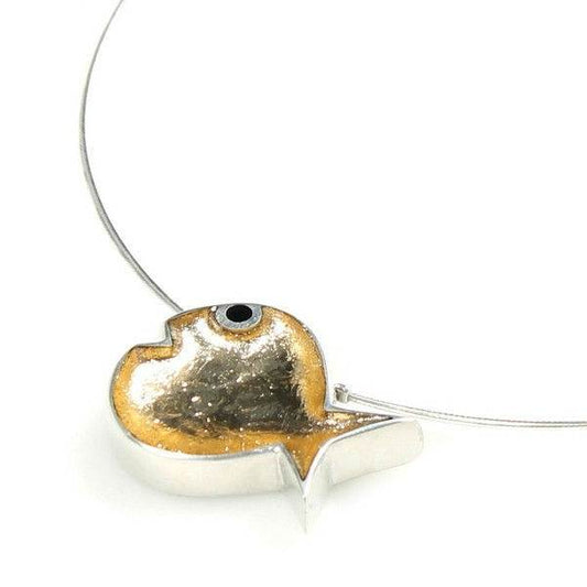 Gold Bubble Fish Large Pendant | The Jewellery Stop