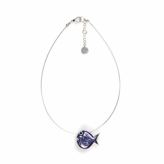 Lilac Bubble Fish Large Pendant | The Jewellery Stop