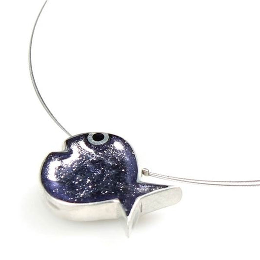 Lilac Bubble Fish Large Pendant | The Jewellery Stop