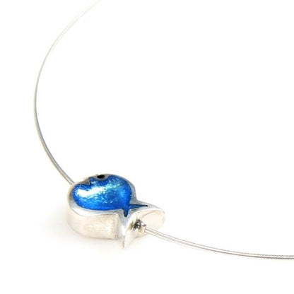 Blue Bubble Fish Small Pendant | The Jewellery Stop