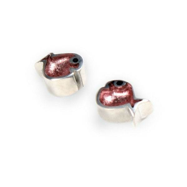 Rose Bubble Fish Stud Earrings | The Jewellery Stop