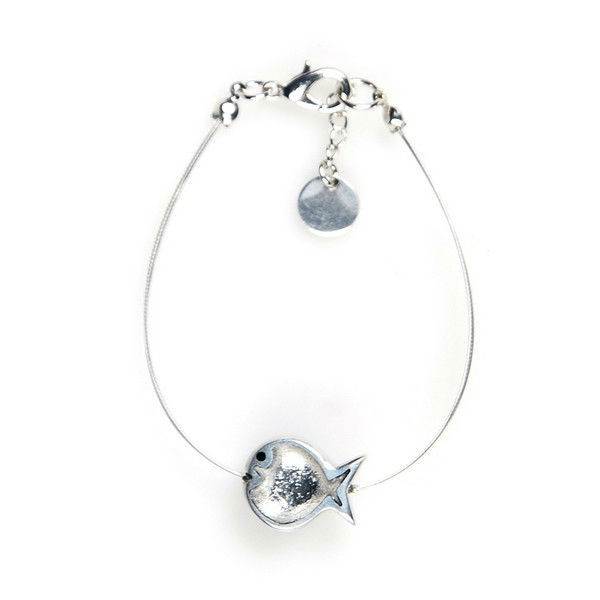 Silver Bubble Fish Bracelet | The Jewellery Stop