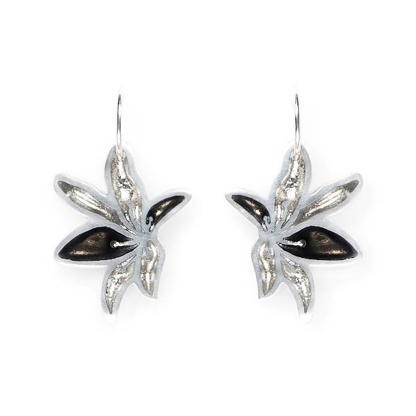 Black Orchid Creole Earrings | The Jewellery Stop