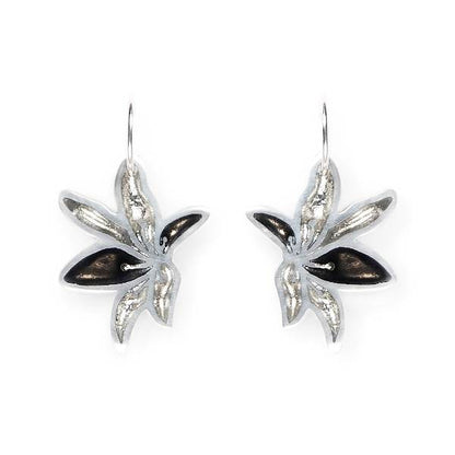 Black Orchid Creole Earrings | The Jewellery Stop