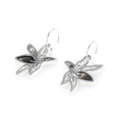Black Orchid Creole Earrings | The Jewellery Stop
