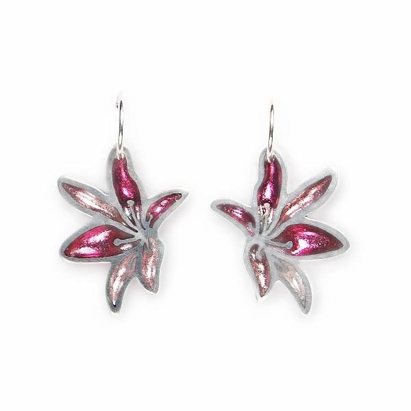 Pink Orchid Creole Earrings | The Jewellery Stop