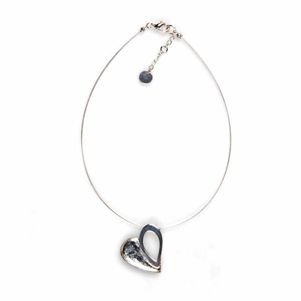 Silver Loop Heart Pendant