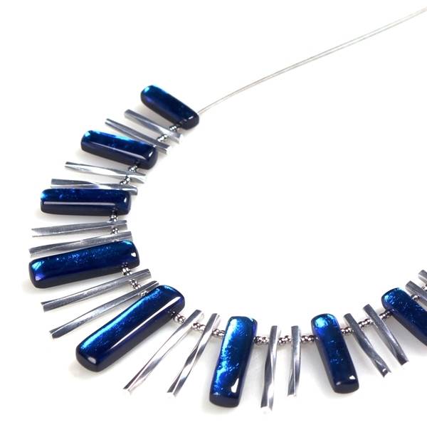 Azure Matchsticks Necklace
