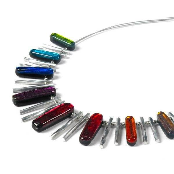 Rainbow Matchsticks Necklace