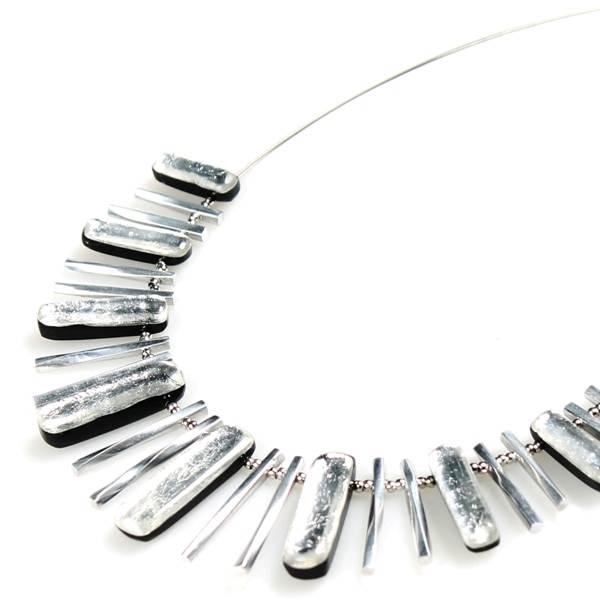 Silver Matchsticks Necklace