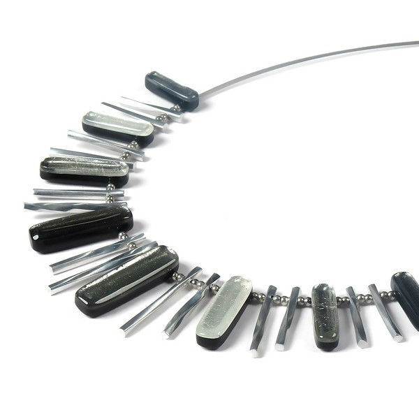 Steel Matchsticks Necklace