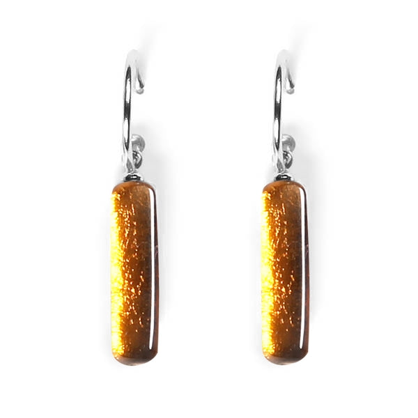 Mustard Matchsticks Creole Earrings