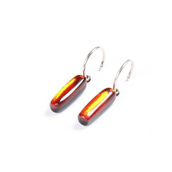 Orange Matchsticks Creole Earrings | The Jewellery Stop