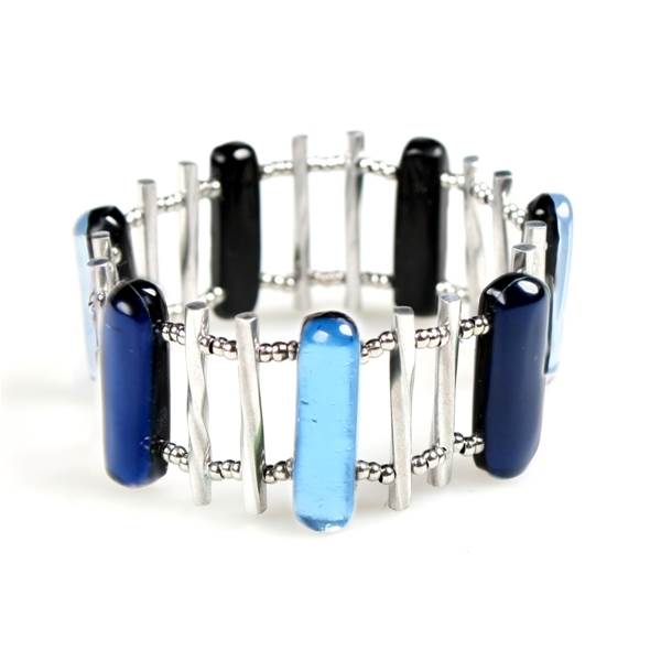Navy Matchsticks Bracelet | The Jewellery Stop