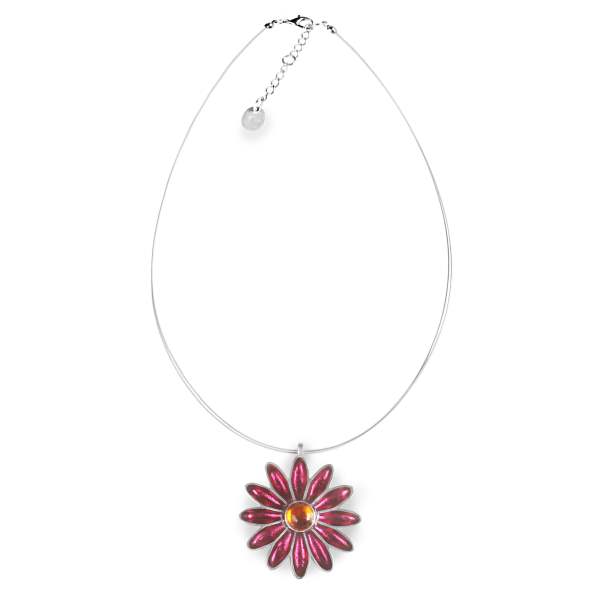Pink Daisy Pendant | The Jewellery Stop
