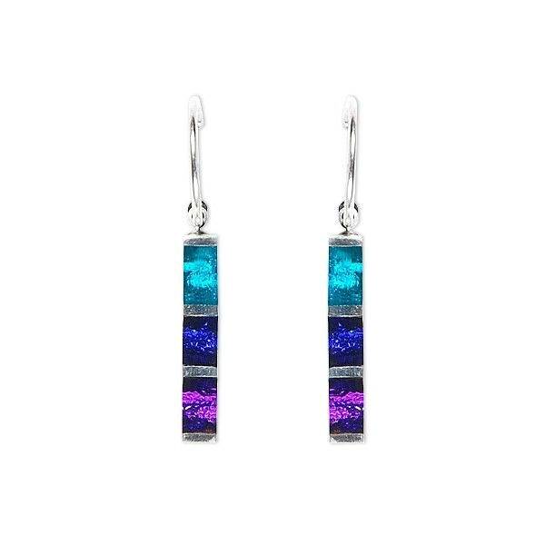 Peacock Pewter Stripes Creole Earrings | The Jewellery Stop