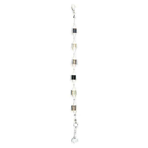 Black Pewter Stripes Bracelet | The Jewellery Stop