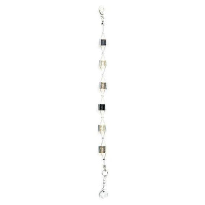 Black Pewter Stripes Bracelet | The Jewellery Stop